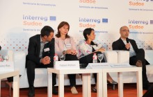 Fabien Pichon (AN France), Carmen Hernández (AN Espagne), Raquel Rocha (AN Portugal) et Jesús Núñez, responsable de projets